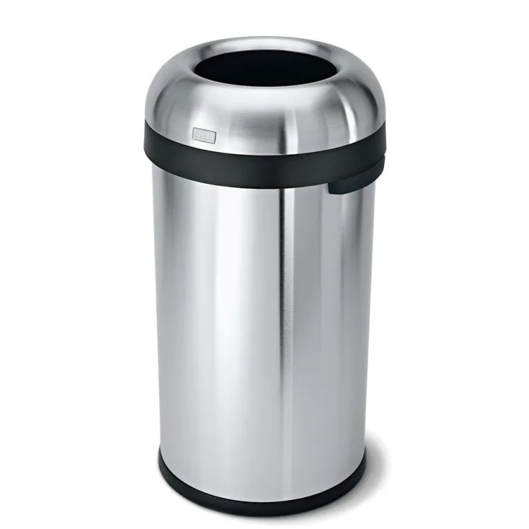 פח פתוח עגול, נירוסטה 60 ל’-simplehuman