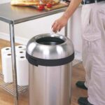 פח פתוח עגול, נירוסטה 60 ל'-simplehuman