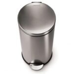 פח דוושה עגול, נירוסטה 30 ל'-simplehuman
