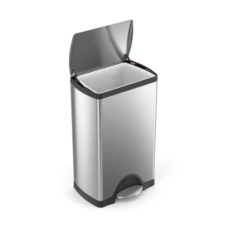 פח דוושה מלבני, נירוסטה 38 ל'-simplehuman