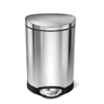 פח דוושה חצי עגול, נירוסטה 6 ל' Simplehuman