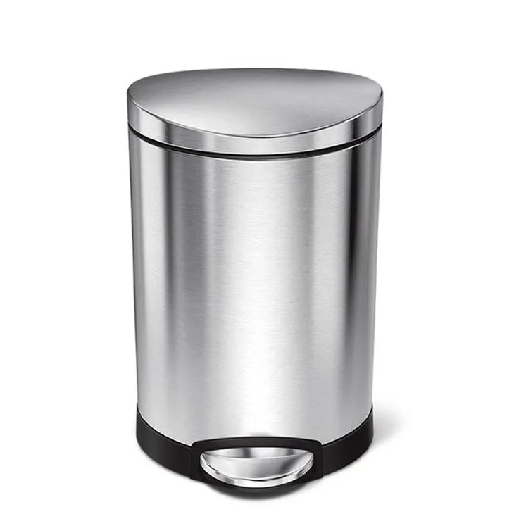 פח דוושה חצי עגול, נירוסטה 6 ל’ Simplehuman