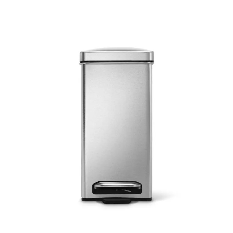 פח דוושה מלבני, נירוסטה 10 ל' Simplehuman