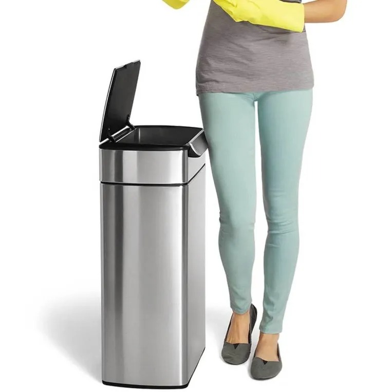 פח טאץ’ בר מלבני, נירוסטה 40 ל’ simplehuman