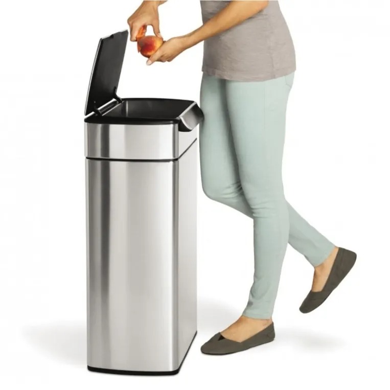 פח טאץ' בר מלבני, נירוסטה 40 ל' simplehuman