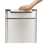 פח טאץ' בר מלבני, נירוסטה 40 ל' simplehuman