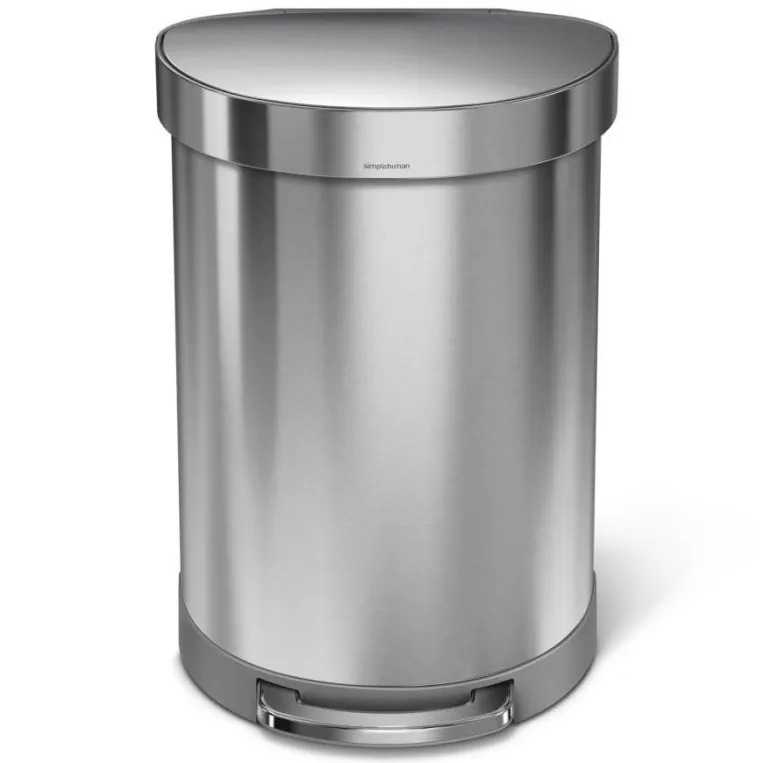 פח דוושה חצי עגול, נירוסטה 60 ל’ simplehuman