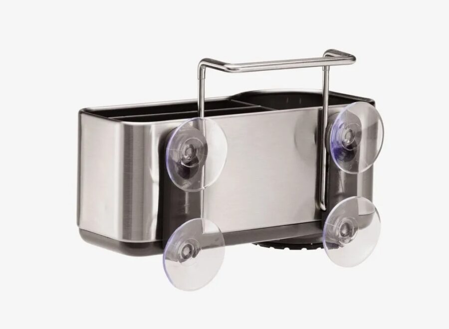 מתקן לספוג ולמברשת נתלה לכיור מבית המותג simplehuman