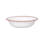 לפתנית 295 מ”ל, פס אדום  מבית Corning Corelle תוצרת ארצות הברית