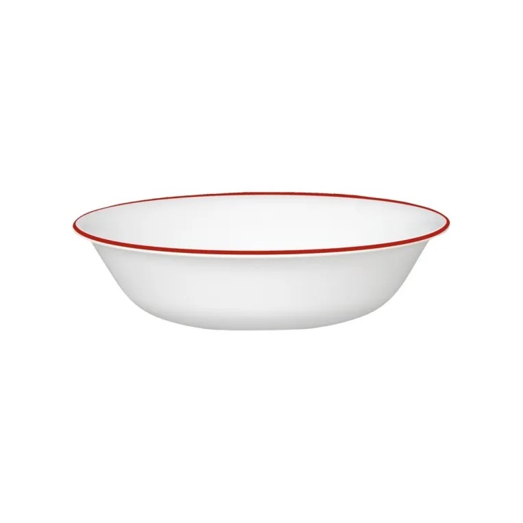 לפתנית 295 מ”ל, פס אדום  מבית Corning Corelle תוצרת ארצות הברית