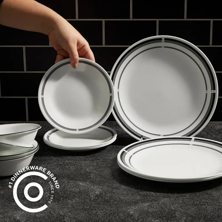 סט 18 חלקים  Brasserie מבית Corning Corelle תוצרת ארצות הברית