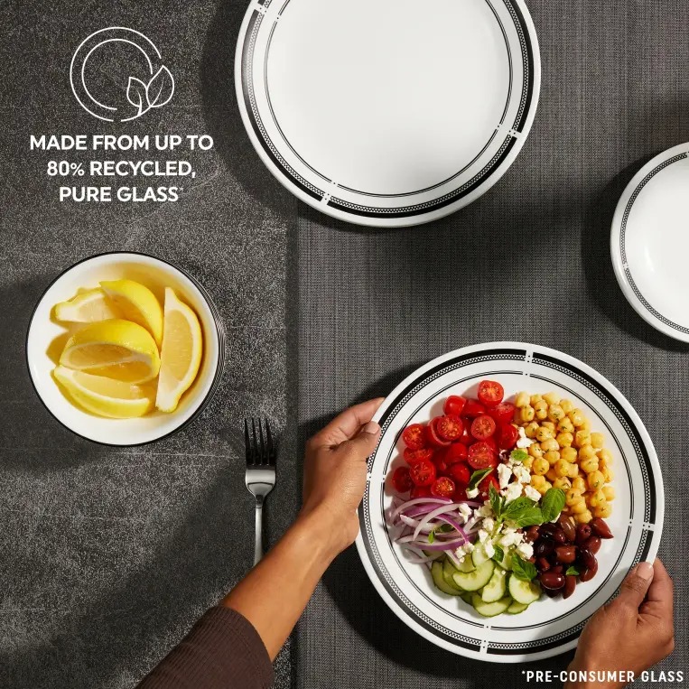 סט 18 חלקים  Brasserie מבית Corning Corelle תוצרת ארצות הברית