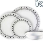 סט 24 חלקים, City Block מבית Corning Corelle תוצרת ארצות הברית