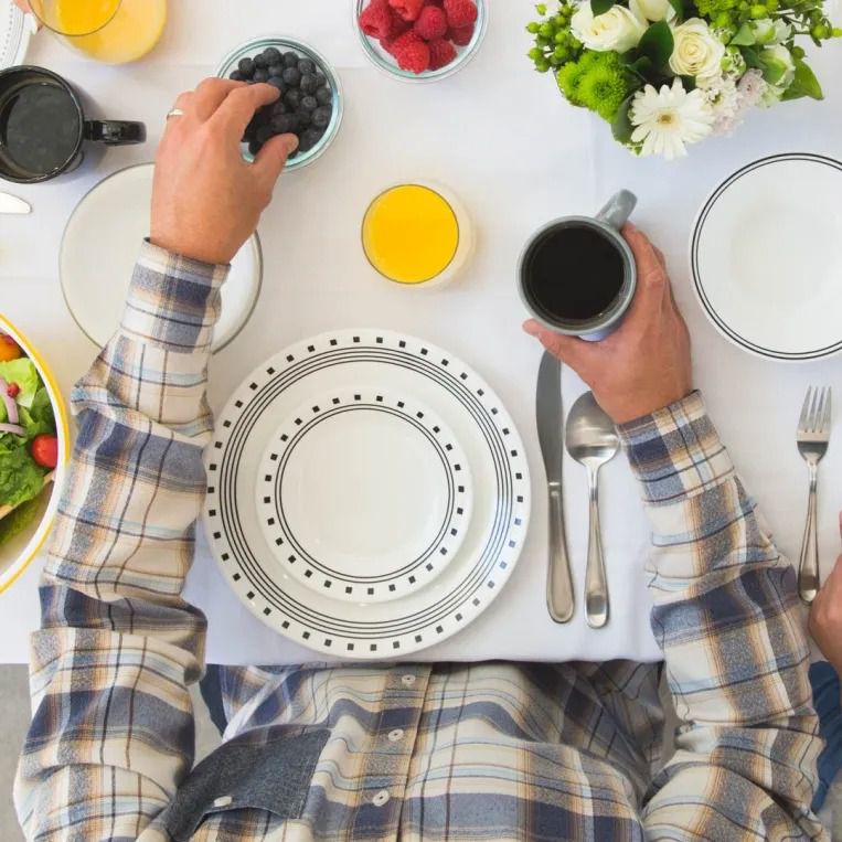 סט 24 חלקים, City Block מבית Corning Corelle תוצרת ארצות הברית