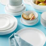 סט 18 חלקים, Mystic Gray  מבית Corning Corelle תוצרת ארצות הברית
