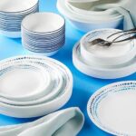 סט 18 חלקים, Ocean Blues  מבית Corning Corelle תוצרת ארצות הברית