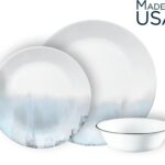 סט 18 חלקים, Tranquil Reflection מבית Corning Corelle תוצרת ארצות הברית