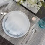 סט 18 חלקים, Tranquil Reflection מבית Corning Corelle תוצרת ארצות הברית