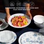 סט 18 חלקים Botanical Stripes פסים| מבית Corning Corelle תוצרת ארצות הברית
