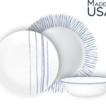 סט 18 חלקים Botanical Stripes פסים| מבית Corning Corelle תוצרת ארצות הברית