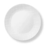 סט צלחות 18 חלקים, Linen Weave מבית Corning Corelle תוצרת ארצות הברית