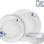 סט 18 חלקים, Blue Floral מבית Corning Corelle תוצרת ארצות הברית