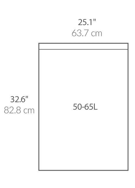 מארז 400 שקיות מסוג Q, לפח 50-60 ל'-simplehuman