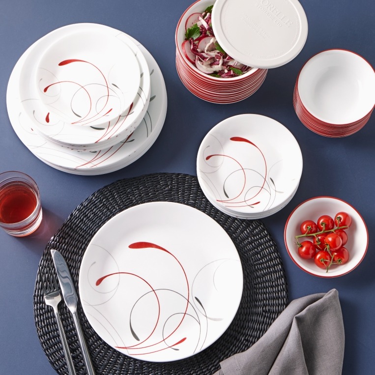 סט 18 חלקים, Splendor  מבית Corning Corelle תוצרת ארצות הברית