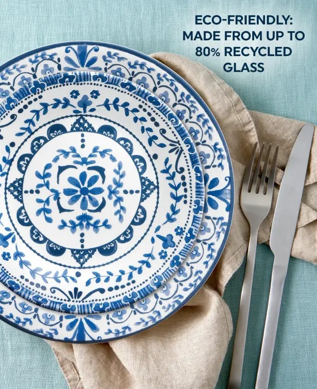 צלחת עוגה 17 ס"מ, Portofino     מבית Corning Corelle תוצרת ארצות הברית