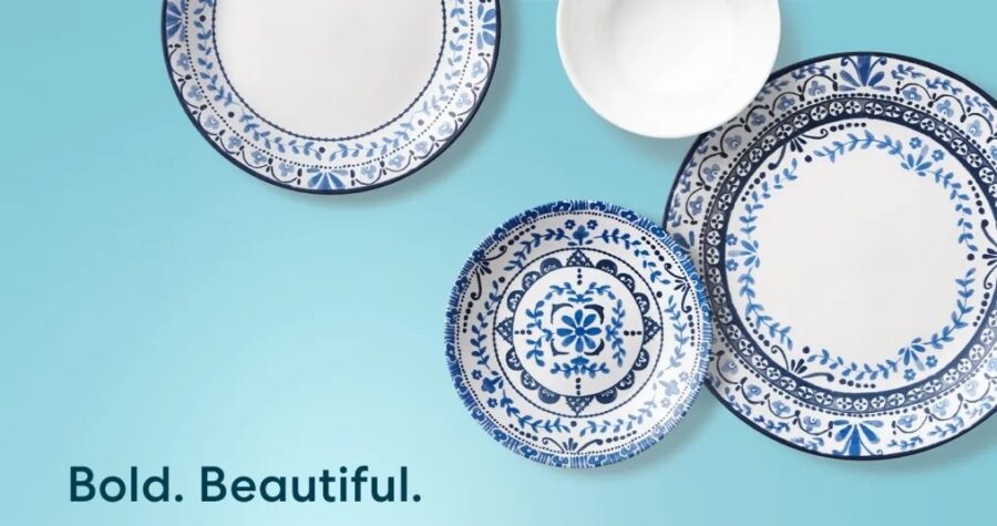 סט 12 חלקים, Portofino  מבית Corning Corelle תוצרת ארצות הברית