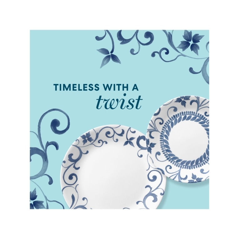 צלחת מנה ראשונה , 21.5 ס"מ Artemis  מבית Corning Corelle תוצרת ארצות הברית