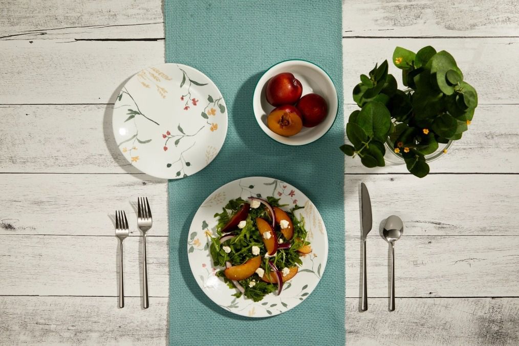 צלחת מנה ראשונה 21.5 ס"מ, Wildflower מבית  Corning Corelle תוצרת ארצות הברית