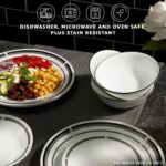 צלחת עוגה 17 ס"מ דגם Brasserie 147 מבית Corning Corelle תוצרת ארצות הברית