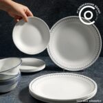 סט 18 חלקים, Caspian  מבית Corning Corelle תוצרת ארצות הברית