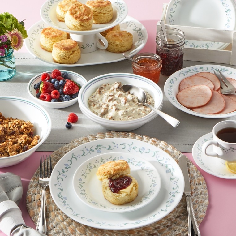 צלחת עוגה 17 ס"מ, Country Cottage מבית Corning Corelle תוצרת ארצות הברית