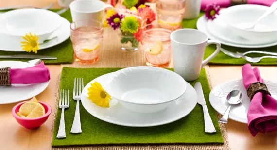 צלחת מנה ראשונה 21.5 ס"מ Bella Faenza מבית Corning Corelle תוצרת ארצות הברית