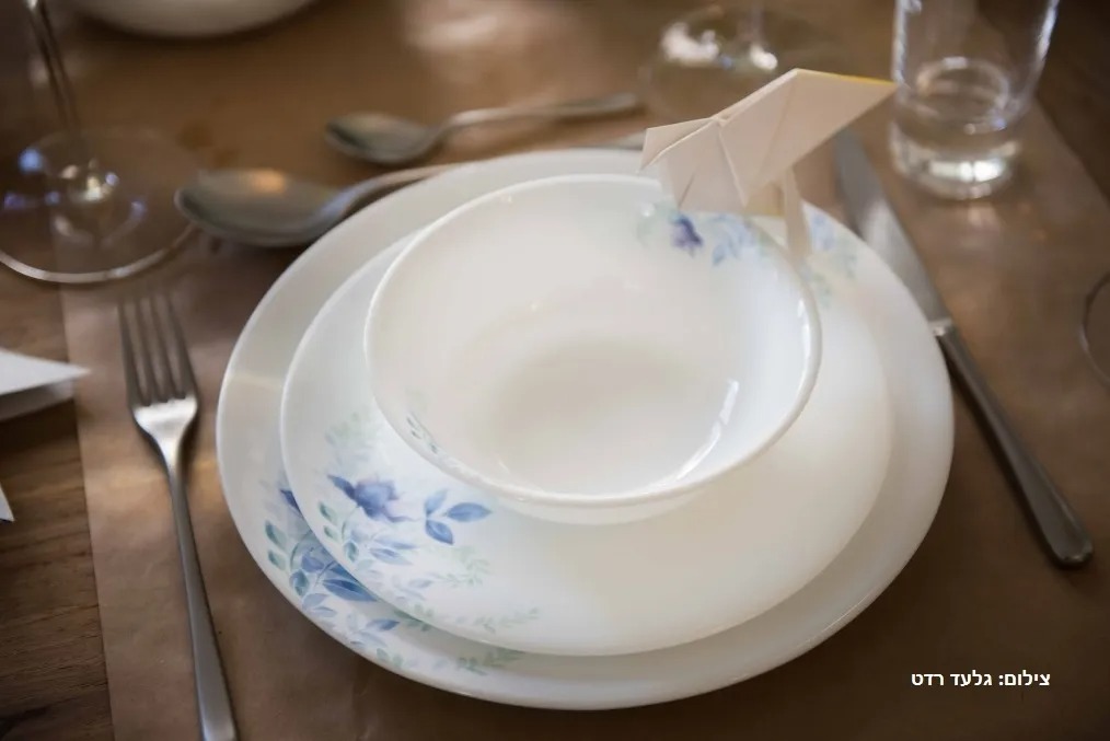 צלחת מנה ראשונה 21.5 ס"מ, Blue Floral מבית Corning Corelle תוצרת ארצות הברית