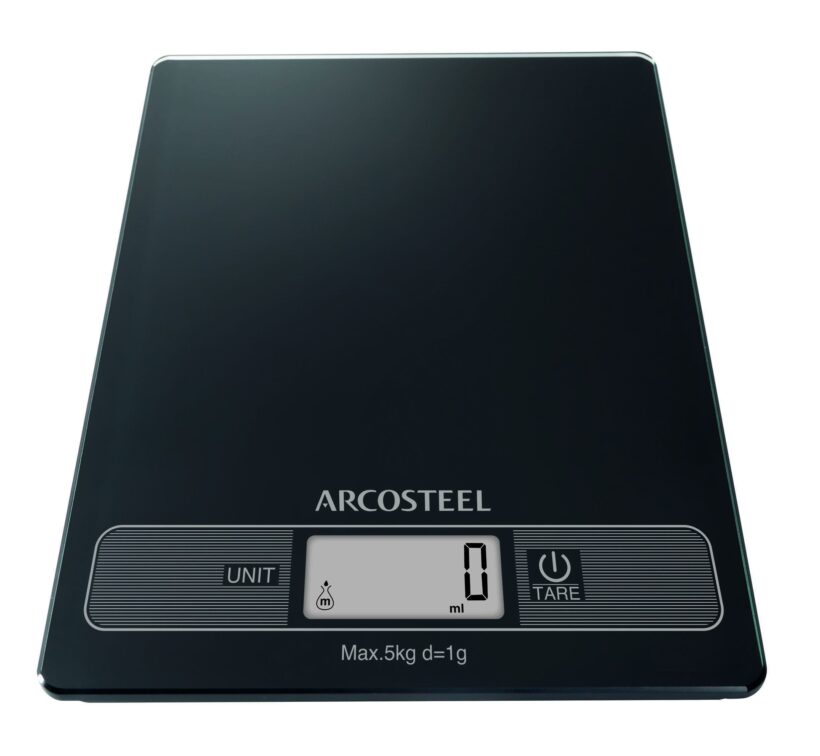 משקל מטבח דיגיטלי  שחור Arcosteel
