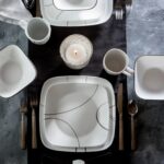 צלחת מנה עיקרית 26.5 ס"מ, Simple Lines מבית Corning Corelle תוצרת ארצות הברית