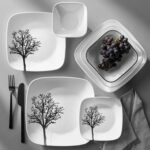 צלחת מנה עיקרית 26.5 ס"מ, Timber Shadows מבית Corning Corelle תוצרת ארצות הברית