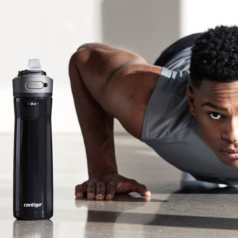 בקבוק מתכת ASHLAND CHILL 2.0 שחור  720 מ"ל Contigo