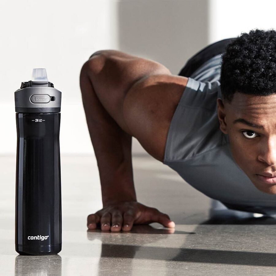 בקבוק מתכת ASHLAND CHILL 2.0 שחור  720 מ"ל Contigo