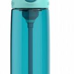 בקבוק CLEANABLE כחול תכלת 590 מ"ל CONTIGO +מדבקת שם מעוצבת מתנה