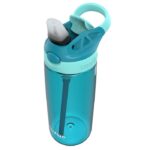 בקבוק CLEANABLE כחול תכלת 590 מ"ל CONTIGO +מדבקת שם מעוצבת מתנה
