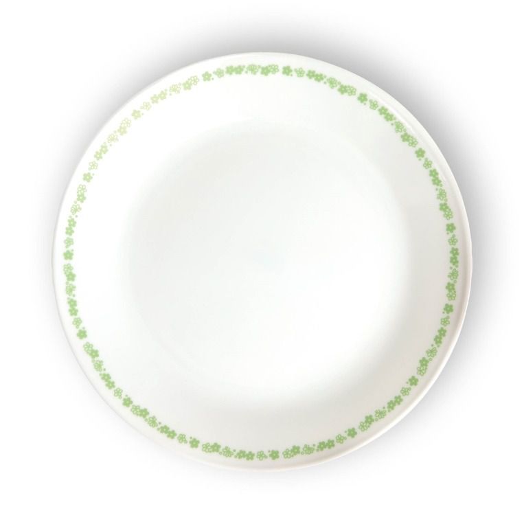 צלחת מנה ראשונה 21.5 ס"מ, Spring Blossom Green מבית  Corning Corelle תוצרת ארצות הברית