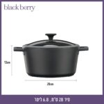 סיר יציקת אלומיניום 28 ס"מ 6.8 ליטר BLACKBERRY מבית FOOD APPEAL