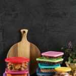 סט אחסון זכוכית 3 חל' מלבני מכסה סיליקון COOK & STORE מבית FOODAPPEAL