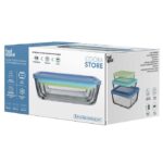 סט אחסון זכוכית 3 חל' מלבני מכסה סיליקון COOK & STORE מבית FOODAPPEAL