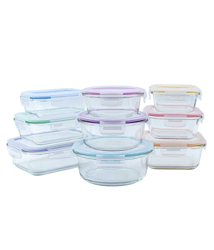 סט 9 כלי אחסון GLASS CLOC מבית Food Appeal