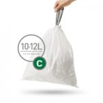 20 שקיות מסוג C לפח 10-12 ל' Simplehuman